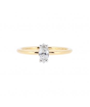 Marquise cut diamond ring - 1