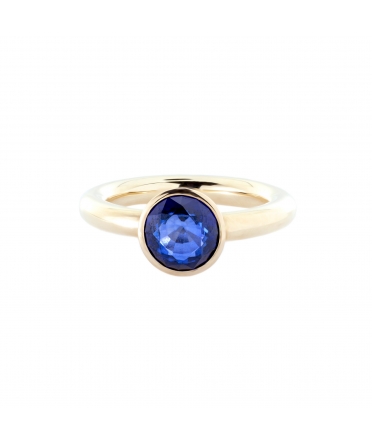 Gold sapphire ring - 1