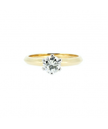 Gold engagement ring with 0,50 ct diamond Syncret Classy - 7