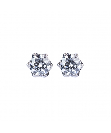 Diamond earrings studs 0,66 ct - 1