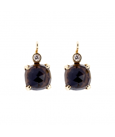 Smoky quartz earrings - 1