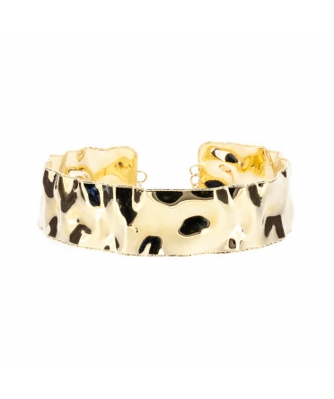 Gold wavey bracelet - 1