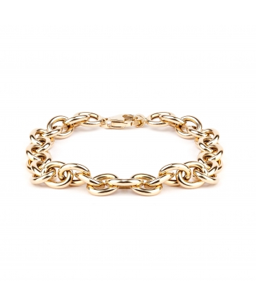 Gold bracelet Rollo chain - 1