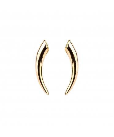 Gold stud earrings - 1