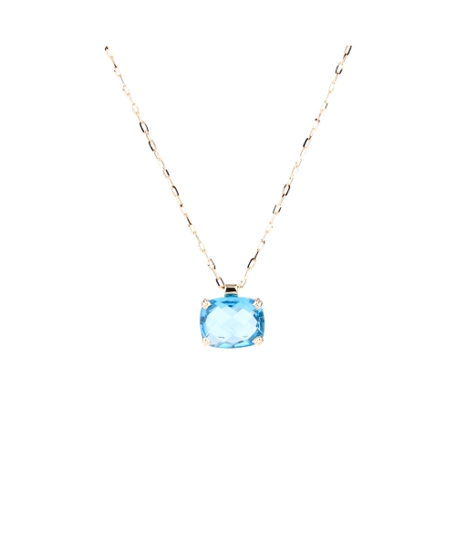 Gold Dolce Vita necklace with topaz Swiss Blue - 1