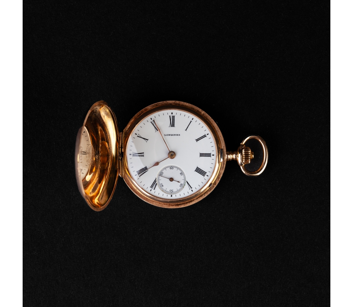 Gold, Longines pocket watch, 1906 - 1
