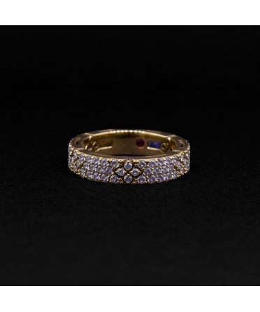 Gold ring with diamonds, Roberto Coin - 1