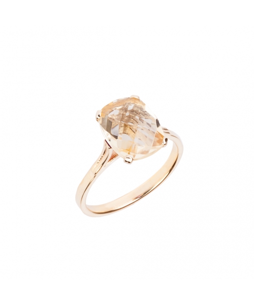 Gold Dolce Vita Mini ring with citrine - 2